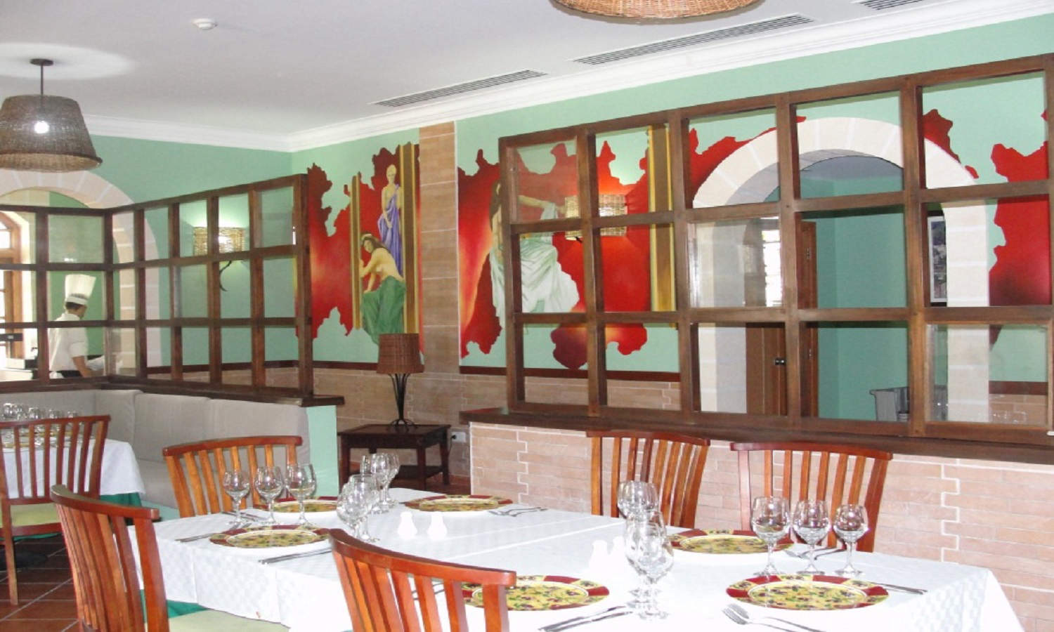 restaurante, varias sillas